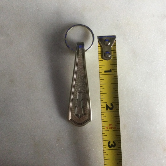 Art Deco Vintage Silver Spoon Keychain Key Holder - Picture 5 of 5
